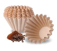 120Pcs Small Coffee Filters, 1-2 Cup Disposable Unbleached Basket Coffee Paper Filter Compatible with Kalita Wave Dripper 155 Series, Grounds Single-Serve Coffee Maker Pb051 Pb041, Ninja Pods