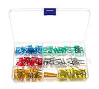 120PCS Small Size Car Fuse Low Profile Blade Type Set for Automotive Boat Truck Standard Fuse 5A/10A/15A/20A/25A/30A with Box