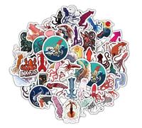 120Pcs Squid Stickers for Skateboard,Helmet,Laptop,Car,Water Bottle,Luggage,Bike，Scrapbook,Notebook,Phone,Adults Girl Gift,Waterproof Cartoon Sea Animal Vinyl Sticker,Cute Octopus Aesthetic Decal