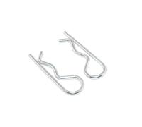 120Pcs Stainless Stee Cotter Hitch R Pin Clips 1/1.2/1.5/1.8/2/2.5 MM Zinc Steel Safety Split Clip Fuse Pins Hairpin for Trailer for Trucks