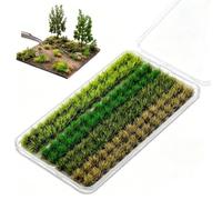 120Pcs Static Grass,Model Grass Tufts,Tuft Miniature,for Woodland Scenics | Tuft Miniature Diorama Materials,Diy Train Landscape Model Scenery,Artificial Grass For War Gaming Terrain Landscape Railroad