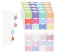 120Pcs Sticky Index Tabs Writable Book Tabs, Sticky Notes Tabs, Page Markers for Annotation, 24Colours Double-Sided Post It Tabs, Blank Planner Stickers for Labeling Classification