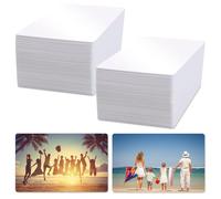 120PCS Sublimation Business Cards Blank,3.34 x 2.12 x 0.014 Inch Blank Sublimation Card，PET Plastic Double Sided Sublimation Business Cards for Custom Engrave Print DIY Gift Namecard