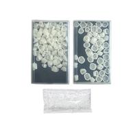 120pcs Temporary False Tooth Crown Kit for Anterior Posterior, with Moldable Fake Teeth Thermal Fitting Beads