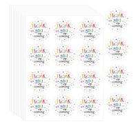 120pcs Thank You Stickers, 1.6 inch Round Adhesive Celebrating with Us Labels for Me Coming Wedding Bridal Baby Shower Making My Birthday So Bright Personalized Party Favor Envelope Gift Bag Packaging