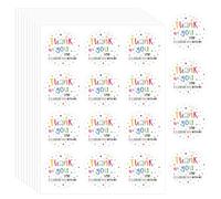 120pcs Thank You Stickers, 1.6 inch Round Adhesive Celebrating with Us Labels for Me Coming Wedding Bridal Baby Shower Making My Birthday So Bright Personalized Party Favor Envelope Gift Bag Packaging