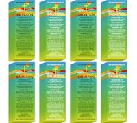 120pcs The Romans Road to Salvation Bible Bookmarks Religious Christian Bookmarks Bible Verse Scripture Reading Prayer Gospel Tracts for Evangelism Church Office Home Gifts (Romans Road)