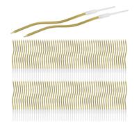 120pcs Twisted Spiral Birthday Cake Candles with Holders