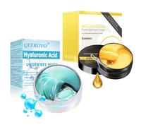 120pcs Under Eye Mask, Hyaluronic Acid Under Eye Mask, 24K Gold Eye Mask, Reducing Dark Circles, Moisturizing, Puffiness and Eyes Bags, Anti-Wrinkle, Hydrating