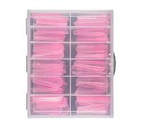 120PCS UVS Gel Acrylic Nails Art Mold Artificial Tips with Scale Clear Full Covers Duals Systems Form 12 Size Clear Duals Forms Systems Full Covers Quick Building Gel Mold Tips