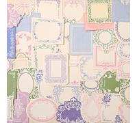 120Pcs Vintage Scrapbook Paper for Journaling Scrapbooking Supplies, Aesthetic Decorative Floral Bow Scrap Booking Supples for Letter Junk Journals Planner Scrapbook