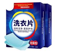 120pcs Volume Laundry Soap Laundry Detergent Sheet Nano Concentrated Washing Powder For Washing Machine Cleaner Cleaning