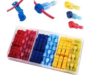 120Pcst-Tap Wire Connector, T Tap Electrical Connectors, Quick Splice Wire Termi