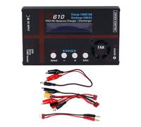 120W 10A RC Battery Balance Charger Discharger High Power Fast Charging with Multiple Modes for Smart Battery LiFe LiHV Li Ion NiCD NiMH 1 6S 1 15S Alloy Steel