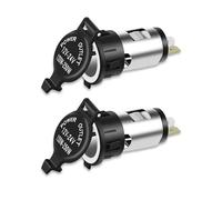 120W 12V Cigarette Lighter Power Socket Plug Outlet 2 PCS, Durable Power, Waterproof Car Splitter 6.4cm (height) x 2.2cm (bottom width) - Fits Most Vehicles: Motorcycle, Boat, Tractor and more