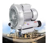 120W-2200W Regenerative Blower for Aquarium Hydroponics Pond, Electric Air Pump Single Phase High Pressure Vortex Fan Aerator for Air Blowing or Suction, Ring Blower for Sewage Aeration