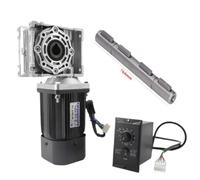 120W 220V/110V 50/60HZ Low Speed High AC Worm Gear Reducer Motor RV040 with Speed Controller(Dual output shaft,180RPM,110V)