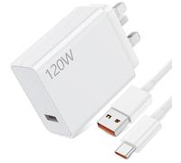 120W Charger Plug with USB C Cable for turbo for Xiaomi 17T Pro 15 Ultra | UK Wall Charge for Xiaomi 17 15 14T 13T Pro 13 12T 6A/1M 120W Cable for Redmi Note 17 15 14s 14 13 for POCO F8 X7 F6 M6 Pro