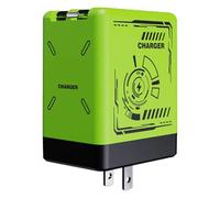 120w Compatible Fast Retractable Wall A Ll In One Foldable Plug For IPhone Charging Power Adapter Smartphone Phone Cord (Green, Size)