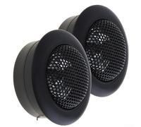 120w Dome Tweeter Car Speakers 2-inch Range Upgrade Abs Auto Tweeters Audio 2khz-20khz Frequency Mini 4ω Impedance for Housing Black (Pack of 2)