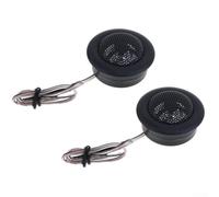 120W Dome Tweeter Car Speakers, 60mm Mini Tweeters for Auto Audio Upgrade, 2KHz-20KHz Frequency Range, 4Ω Impedance, Black ABS (2-Pack)