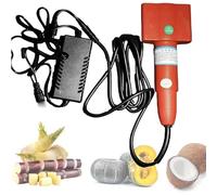 120W Electric Sugarcane Peeler, Automatic SugarCane Scraping Machine with Protective Cover, Pure Copper Motor, Excellent Peeling Effect, for Sugarcane, Pumpkin, Taro, Pineapple
