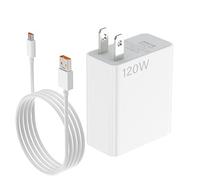 for Xiaomi Charger 120W Hypercharge Fast Wall Charger for Xiaomi 14 13 12 14t 13t 12t 12s Pro Lite Redmi Note K70 K60 K50 12 11 Pro Plus Black Shark 4 5 Poco F4 Gt Mi Turbo 3.3ft 6A USB Type C Cable