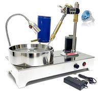 120W Gem Faceting Machine with Adjustable Speed & LED Light for Lapidary | Runs on DC 24V with a 150mm diamond flat disc and 12.7mm arbor for quiet, precision gemstone faceting at home or studio