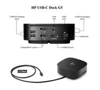 120W HP ZBook 17 G5 USB-C Docking Station With Adapter