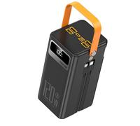 120W Mobile Power Adapter 3000mAh/6000mAh With 2 Cable And LED Lighting For Camping And Business Trip Battery Charging