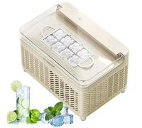 120W Portable Countertop Ice Maker Machine,Desktop Small Ice Cube Maker,12V/AC Dual-Power,8 Ice Cubes In 15-20 Minutes,Easy to Clean,for Home,Office,Camping,Car