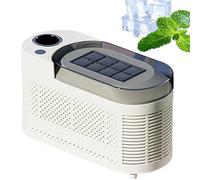 120W Portable Ice Maker Machine,Countertop Mini Ice Cube Maker,Dual Power Fast Ice Making,8/10 Cubes in 10-15 Mins,Compact Ice Machine for Home,Office,Camping,Travel Use(White,10 cubes)