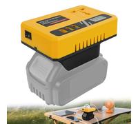 120W Power Inverter for Dewalt 20V Battery, DC 20V to AC 110-220V Battery Inverter, Portable Power Supply Inverter with AC Outlet & USB and Type-C Ports