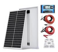 120W Solar Panel Kit with Bracket Battery Charger Controller - RV Trailer Camper