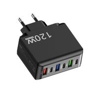 120W USB Charging Block - Wall Plug Adapter, Multiport Fast Charging Station | Simple and USB-A Hub for Phones, Laptops, Tablets, Desktop Home Office Use