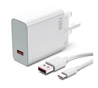 120W USB Plug Turbo Charger for Xiaomi 14 Redmi Note 13 Pro+, USB Fast Charger Plug with 6A Turbo Charging Cable 1M,USB-C Charger Power Adapter for Mi 14 13 12X 11T Redmi Note 12 11 10s POCO X6 F5 Pro