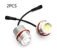 120w White Angle Eyes LED Marker Light Ring Headlight Bulb Lamp Fit For BMW 6 Series E63 E64 M6 645ci 650i 2004-2008(2 pieces)