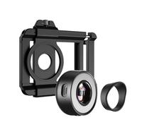 120X Phone Microscope Lens with Integrated LED Light and Adjustable Clip, Portable Macro Loupe Magnifier for Scientific Observation and Hobby Exploration, Compatible with Most Smartphones in Black