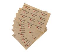 120x Vintage Handmade With Love Package Label Kraft Adhesive Stickers Baking