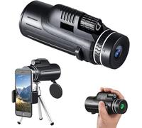120X100 Monocular High Power Telescope Compact Portable Waterproof Fogproof Shockproof with Smart Phone Shooting Desktop Tripod and Smart Phone Lens Holder Touring Baseball Game Shootin
