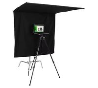 120x120cm 4'x4' Black Floppy Cutter Gobo Flag Panel - Polyester Fabric, Stainless Steel Frame