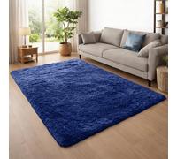 (120x170cm (4ft x 5.6ft)) Navy Blue Shaggy Rug - Ultra Soft Plush 450GSM Thick Pile Fluffy Shag Area Rug for Bedroom & Living Room