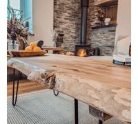 120X40Cm Vena Live / Waney Edge Coffee Table