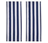 120x44 cm Beach Sling Chair Replacement Canvas Blue and White Stripes Lounge Folding Deck Chair Reclining Outdoor Deckchairs for Sunbathing Garden Courtyard Beach Relax(1pc)