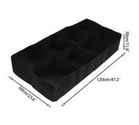 ( 120x60x30cm - 8 Pots) Reusable Large Grow Bag Planter Vegetable Garden Plant