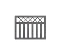 120x90cm Grey Spruce Wood Lattice Top Garden Gate with T Hinges & Bolt Lock | Size: 120x90 cm The hot sale Grey 120x90 cm