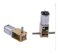 1218- N20 all metal gear electronic starter Biaxial gearbox reduction electronic starter DC 3V 6V 12V DIY smart car robot lock IDGTTLDF(6V 13RPM,Double axis)