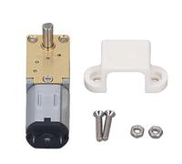 1218 - N20 DC Gear Motor, Micro Gear Motor Single Shaft, All Metal Brushed Reduction Motor with Fixed Seat, Low Speed High Torque 12V DC Motor for Robots Smart Vehicles Applia (60RPM)