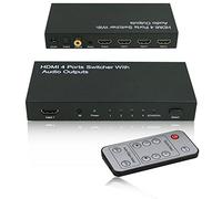 121AV® 4x1 HDMI Intelligent switcher with audio output (Stereo.Toslink or COAX