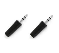 121AV TRS Male Plug 3 Pole 1/8" 3.5mm Solder Type DIY Audio Cable Connector for Repair Headphones Headset (Pack of 2)